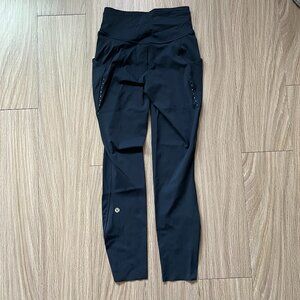 Lululemon True Navy Fast & Free Leggings 25" (Size 4)